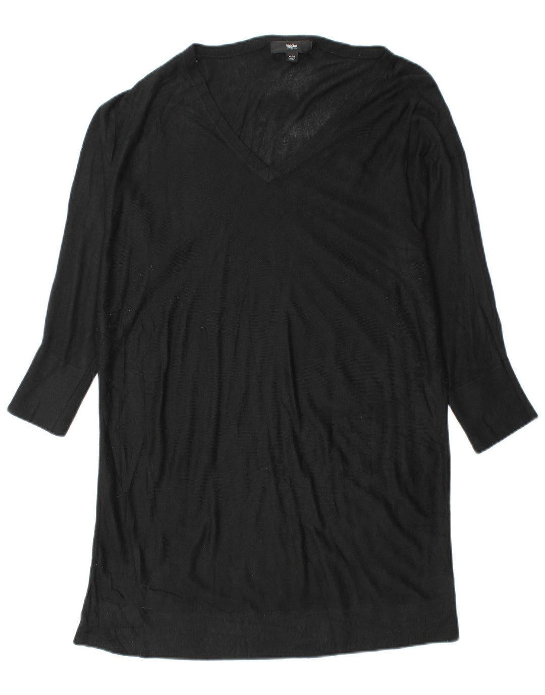 MOSSIMO Женский джемпер с длинными рукавами и крыльями летучей мыши, UK 18 XL, черный акрил