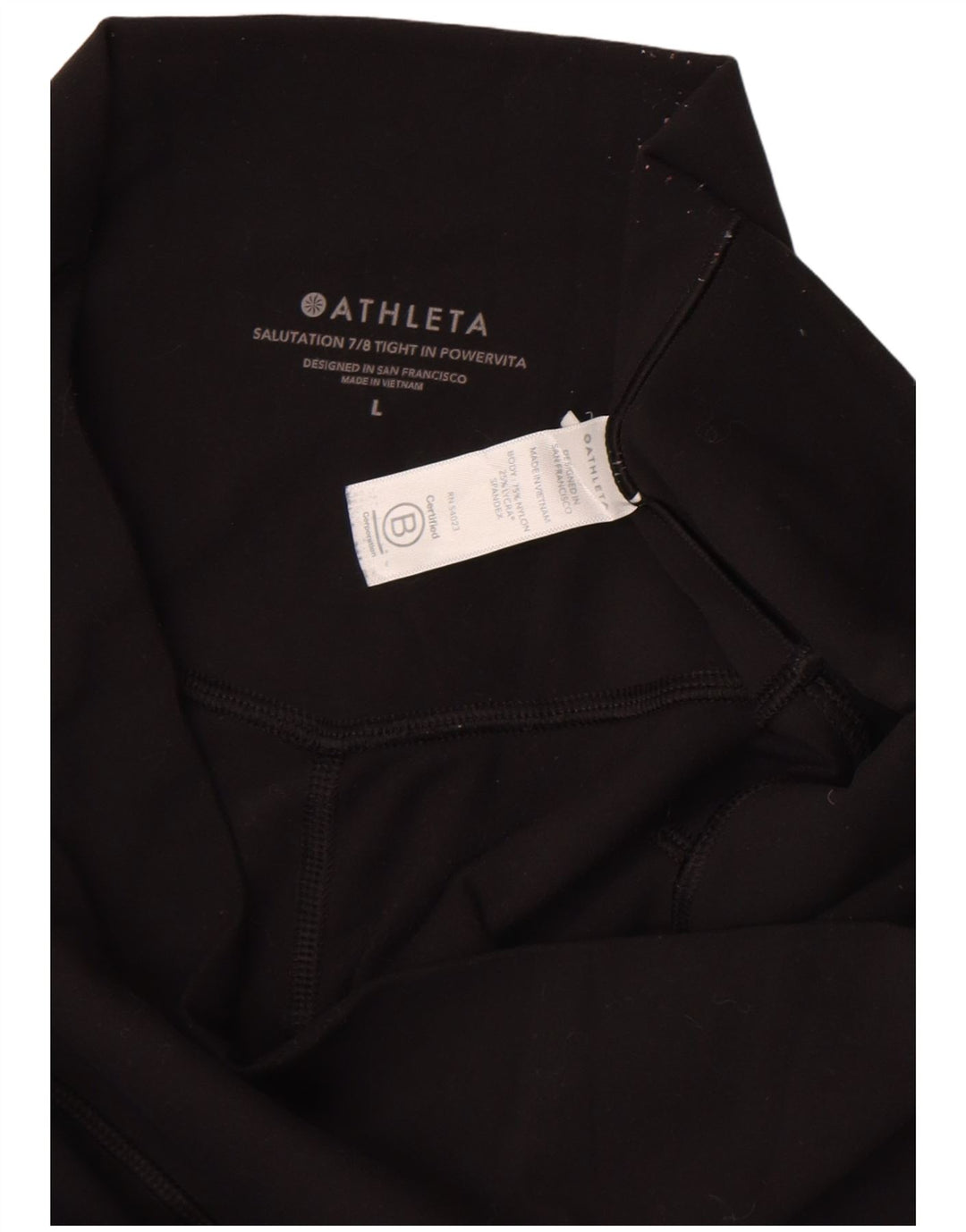 Женские леггинсы-капри Athleta UK 16, большие черные нейлоновые
