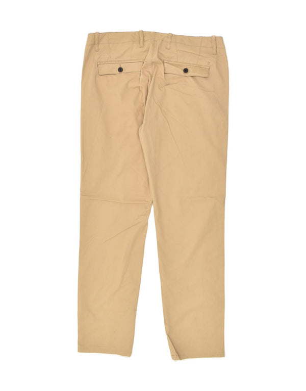 JULES Mens Slim Chino Trousers W39 L30  Beige Cotton
