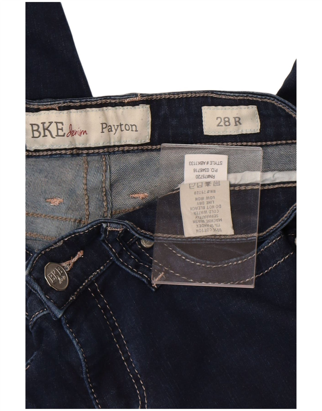 Женские джинсы BKE Payton Regular Fit Bootcut W28 L31, темно-синие, хлопковые