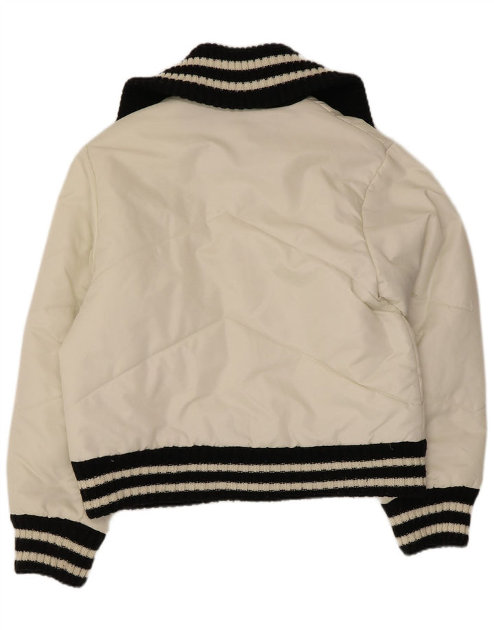 Женская стеганая куртка ARIZONA UK 14, большой кремовый цвет, полиамид с цветными блоками