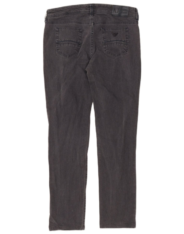 ARMANI Женские узкие джинсы W30 L29 Серые