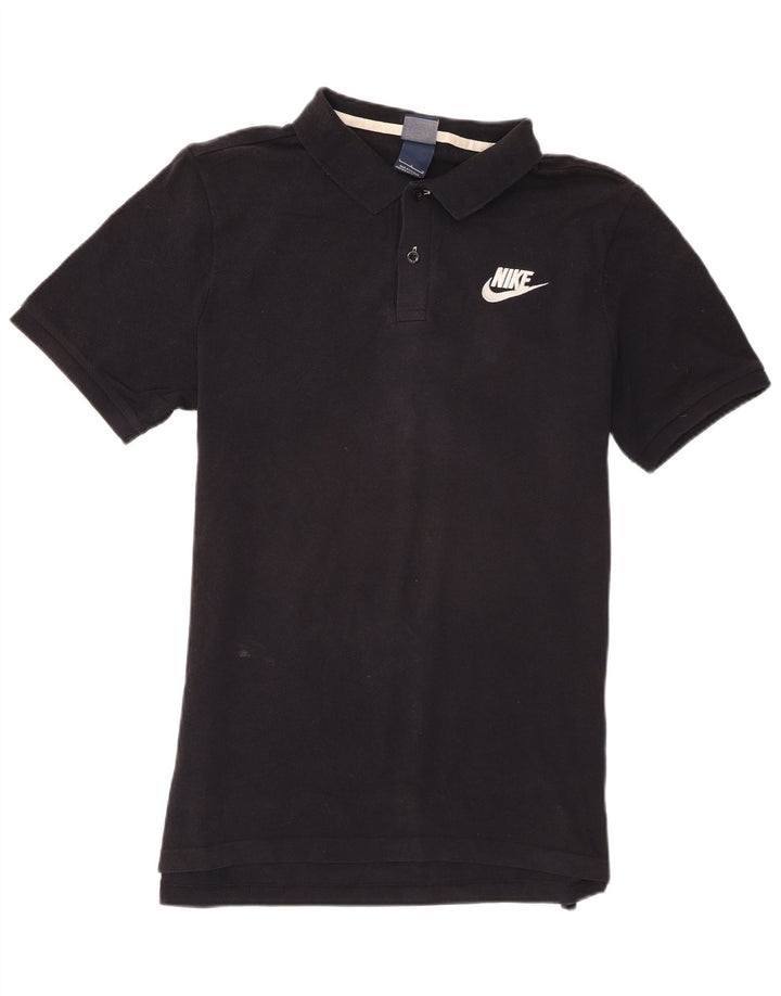 Мужская рубашка-поло Nike большого размера, темно-синяя, хлопковая