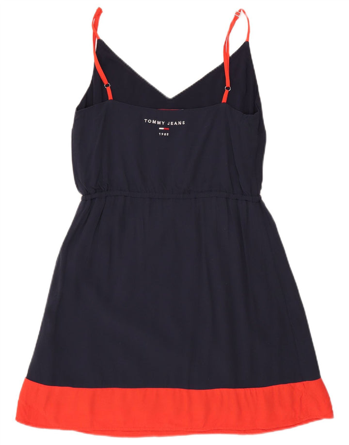 Женское платье-комбинация Tommy Hilfiger UK 10, маленькое темно-синее полиэстер