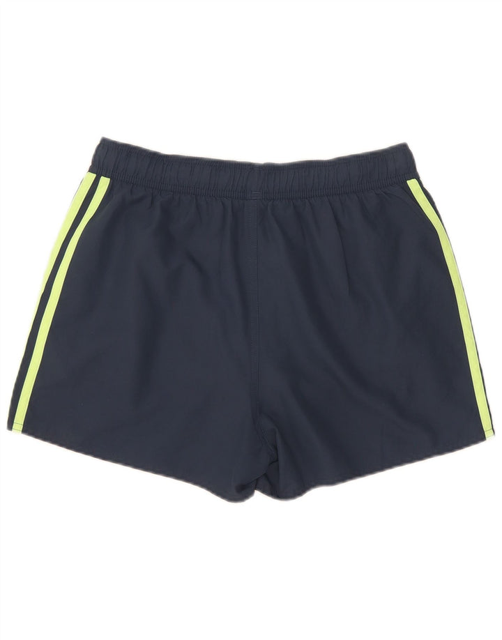 Женские спортивные шорты Adidas UK 10, маленькие, темно-синие, полиэстер