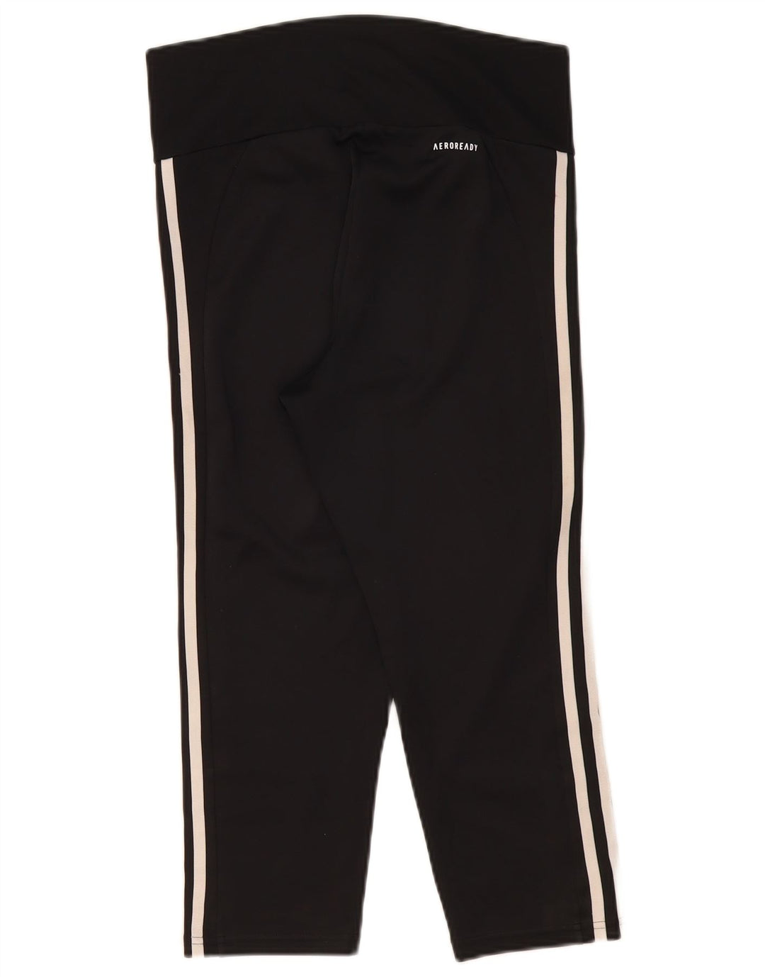 Женские леггинсы-капри Adidas Aeroready UK 12/14, средний черный полиэстер