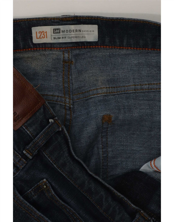 Мужские зауженные джинсы Lee W36 L28 синие