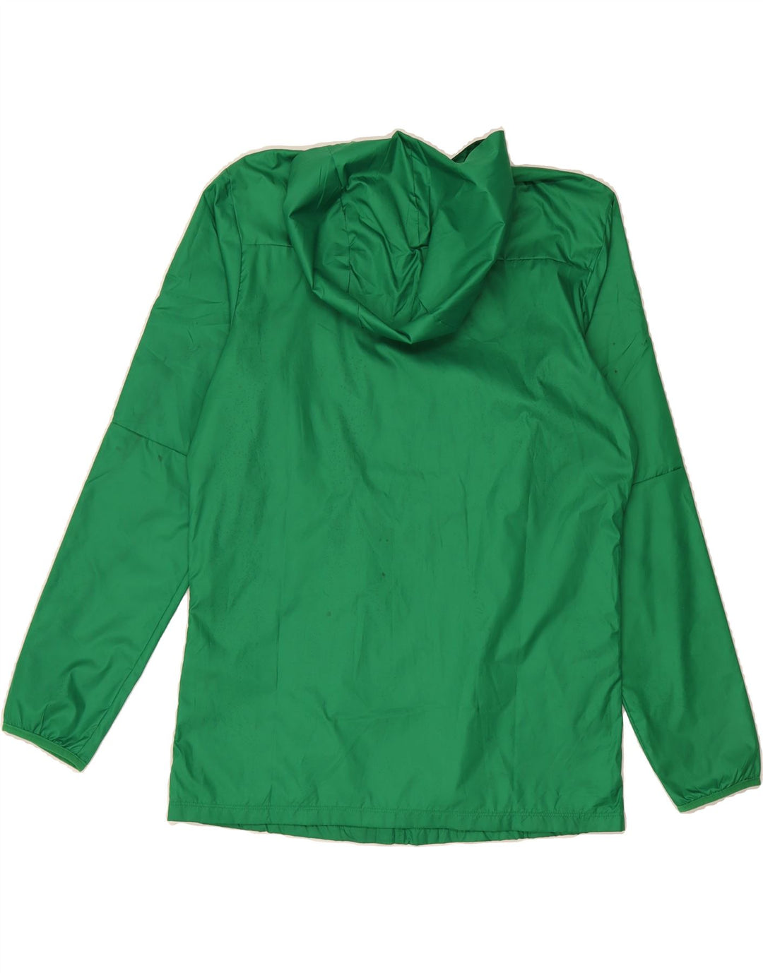 NIKE Mens Graphic Hooded Rain Jacket UK 36 Small Green Polyester Vintage Nike and Second-Hand Nike from Messina Hembry 