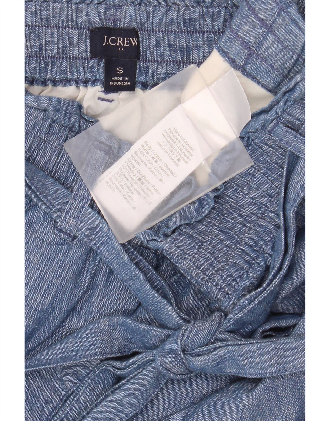 Женская юбка-трапеция J. Crew, маленькая, W30, синяя, хлопок