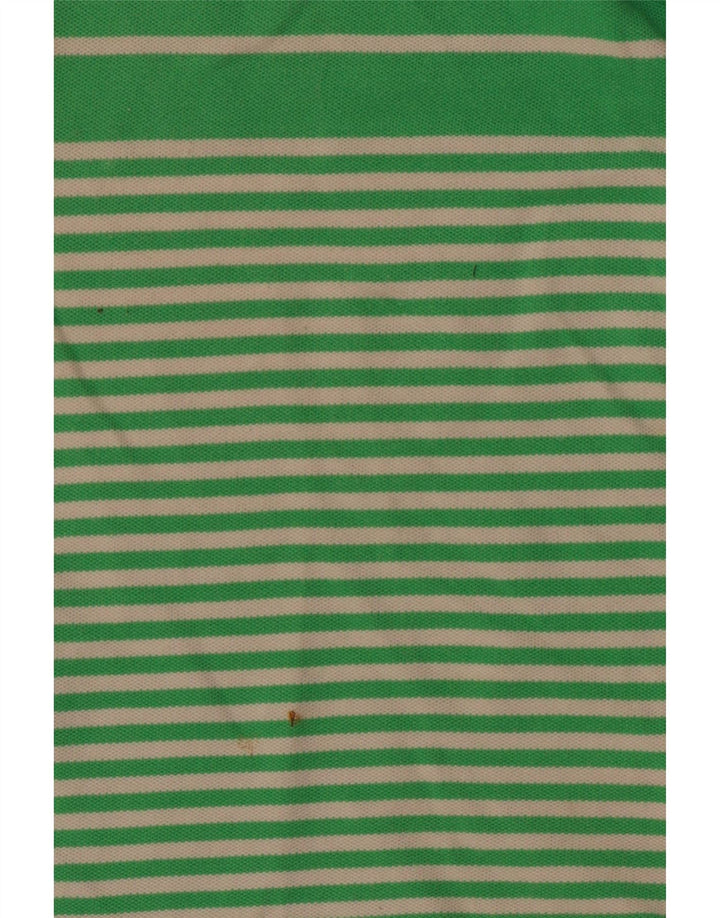 TOMMY HILFIGER Рубашка-поло для девочек 11–12 лет, зеленая, хлопок с цветными блоками