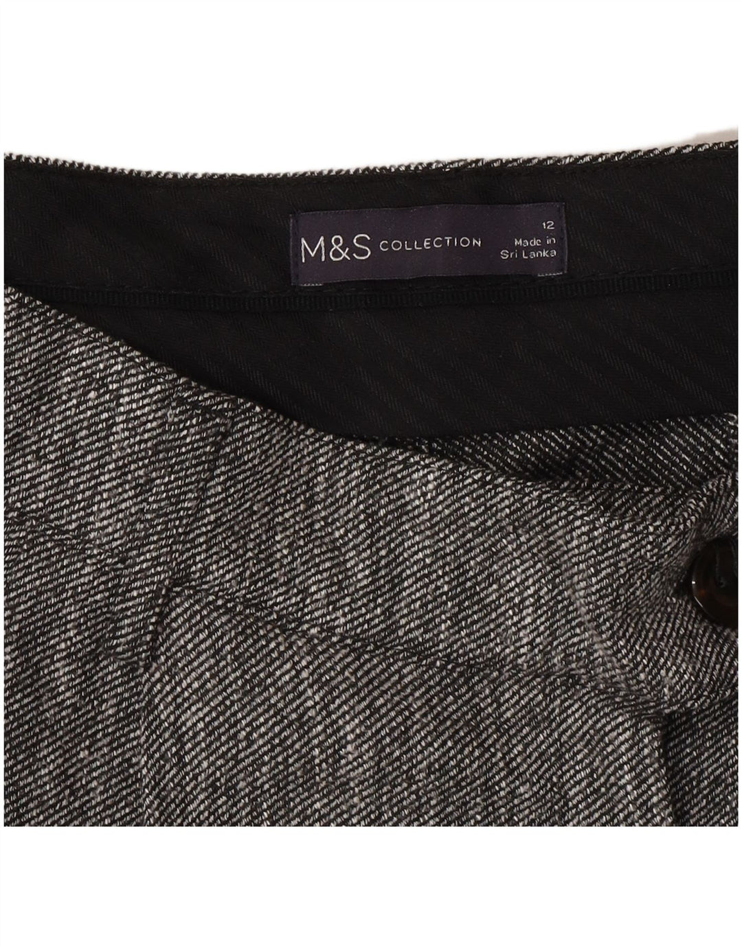 Женские прямые костюмные брюки Marks & Spencer UK 12 Medium W30 L27 Серые