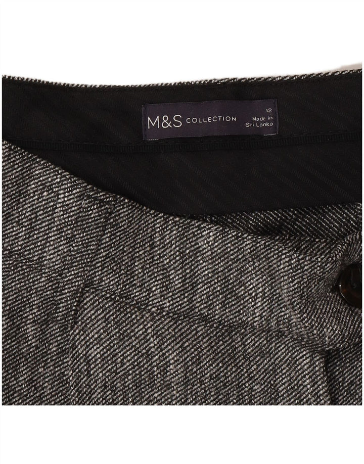 Женские прямые костюмные брюки Marks & Spencer UK 12 Medium W30 L27 Серые