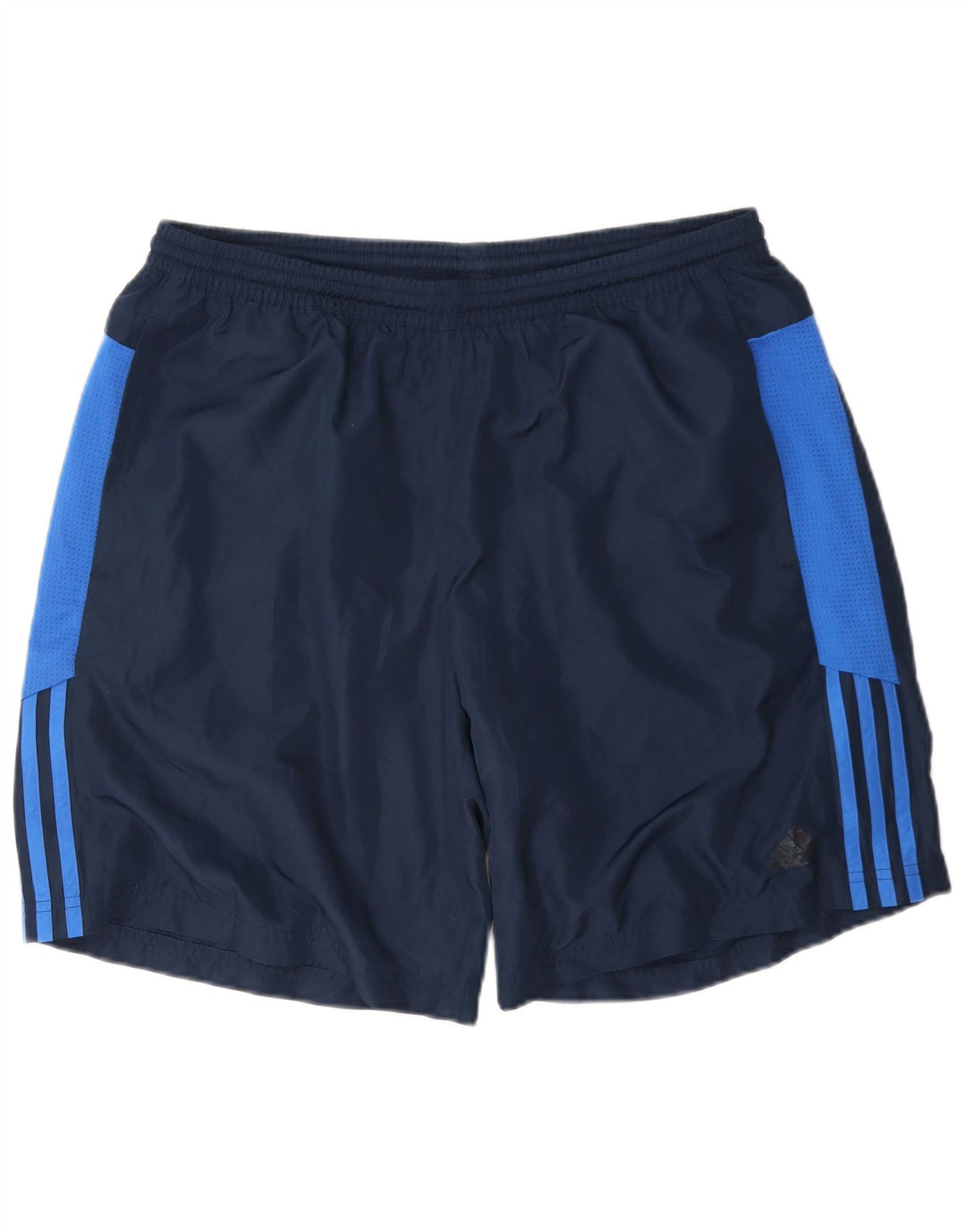 Мужские спортивные шорты Adidas, большие темно-синие, полиэстер с цветными блоками