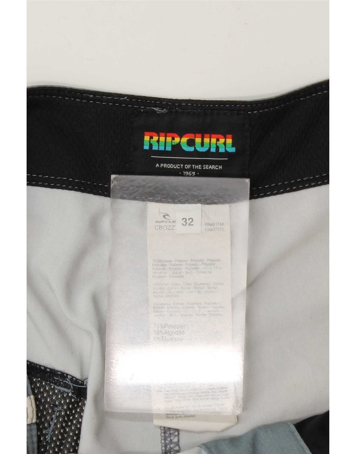 Мужские шорты для плавания Rip Curl, полиэстер в разноцветную полоску среднего размера