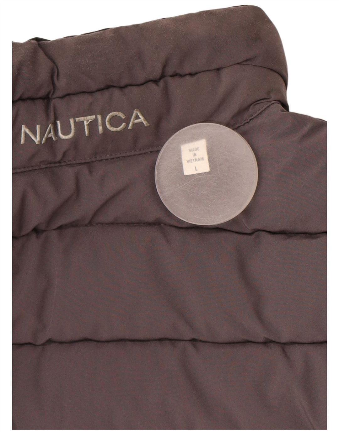 Мужская двусторонняя стеганая куртка NAUTICA UK 40, большая, черная, полиэстер