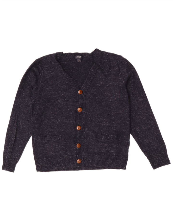 Мужской кардиган приталенного кроя J. Crew, средний темно-синий шерстяной свитер в крапинку