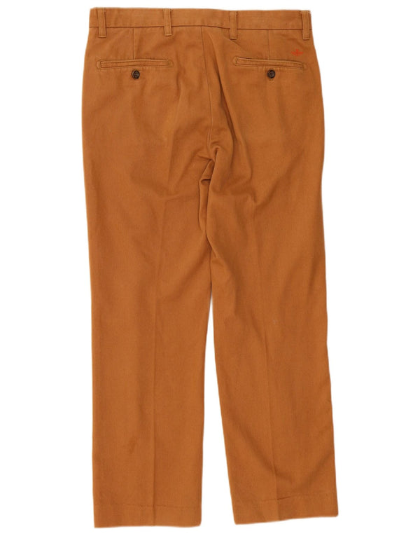 Мужские прямые брюки-чиносы Dockers W32 L27, коричневые, хлопковые