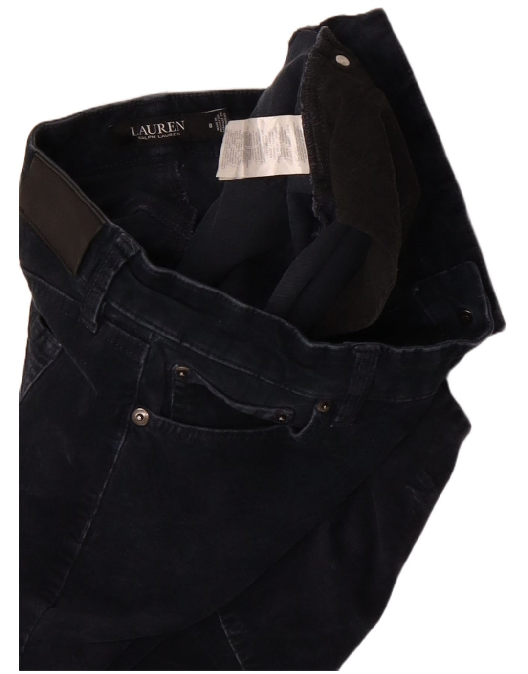 RALPH LAUREN Женские вельветовые брюки US 8 Medium W30 L30 Темно-синие