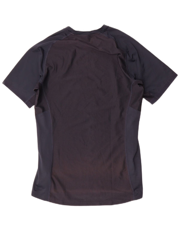 Женская футболка Nike Dri Fit Top UK 14, средний темно-синий цвет с блоками