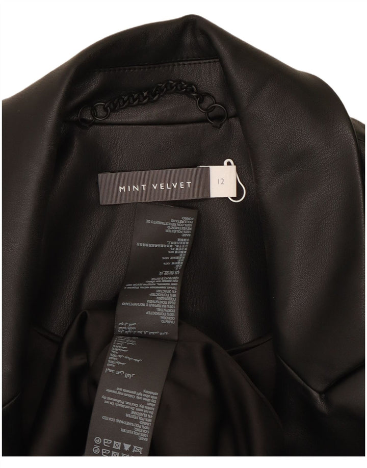 Женский двубортный пиджак MINT VELVET UK 12, средний черный