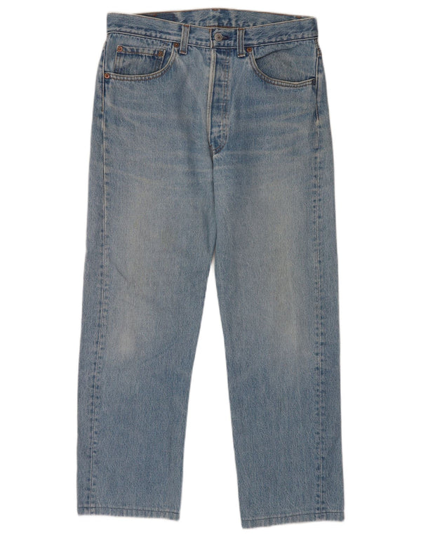 Мужские прямые джинсы Levi's 501 W32 L27 синие, хлопок