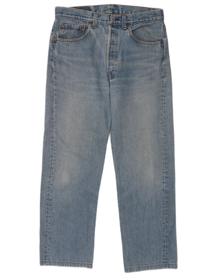 Мужские прямые джинсы Levi's 501 W32 L27 синие, хлопок