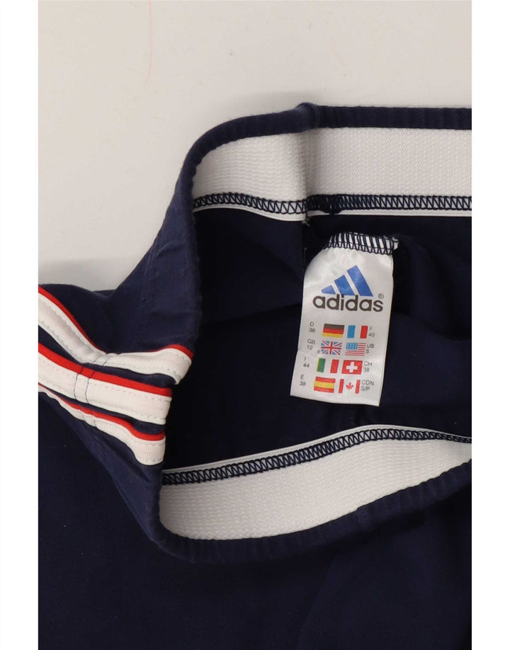 Женские леггинсы Adidas UK 12, средний темно-синий, хлопок