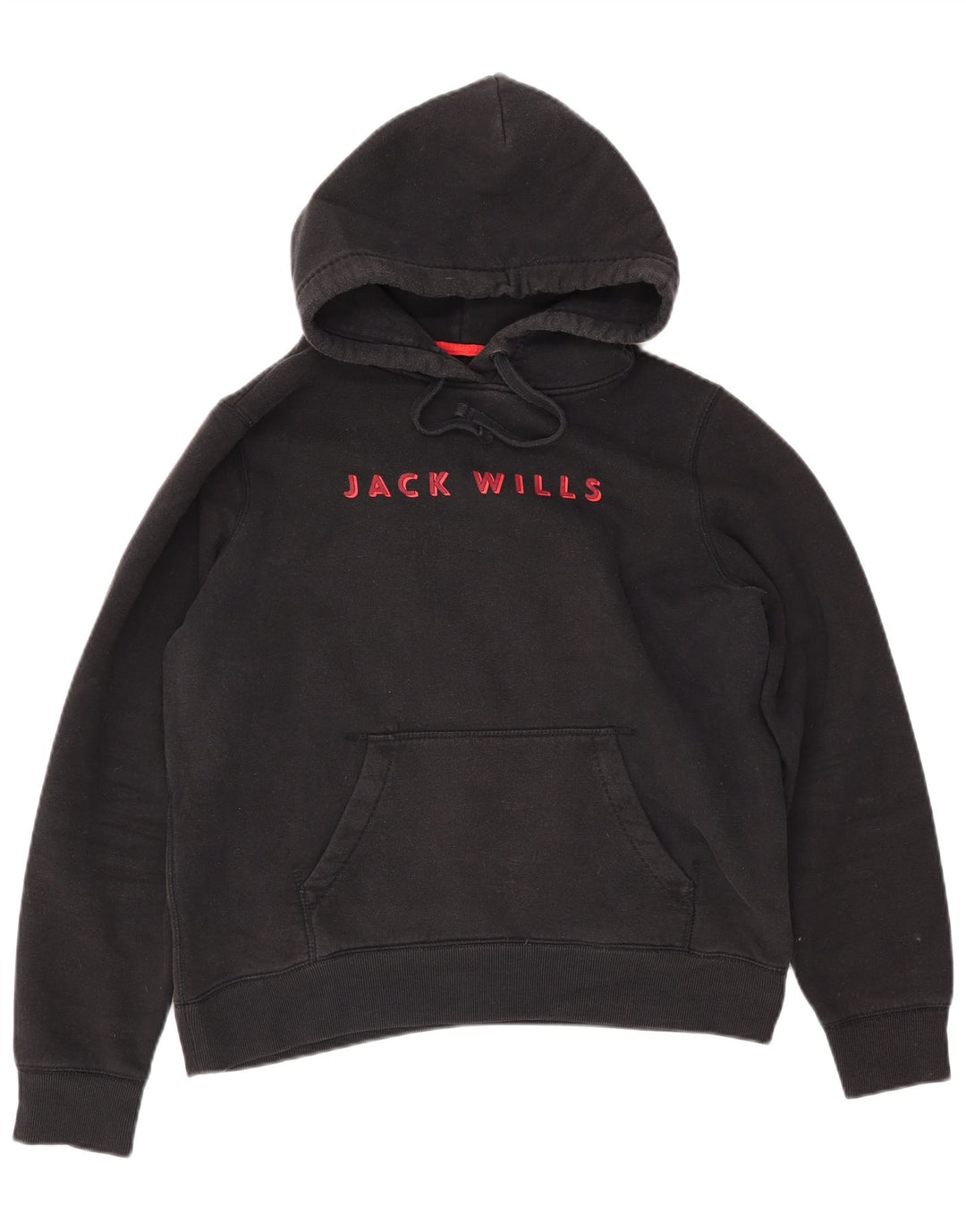 Женский джемпер с капюшоном JACK WILLS UK 14, большой черный, хлопок