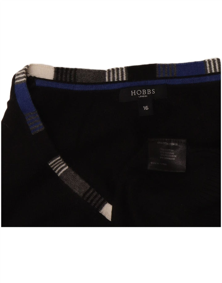 Женский жилет Hobbs UK 16, большой черный хлопок