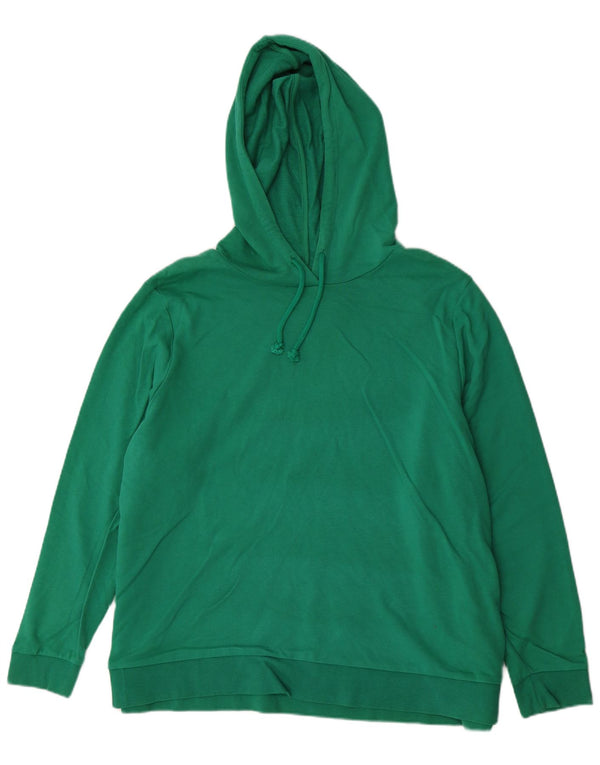 Женский джемпер с капюшоном Marks & Spencer UK 24 4XL Зеленый хлопок