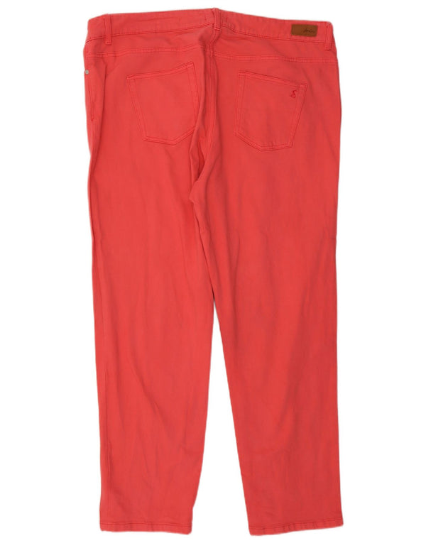 Женские узкие джинсы Joules Girlfriend UK 18 XL W38 L29 Красный хлопок