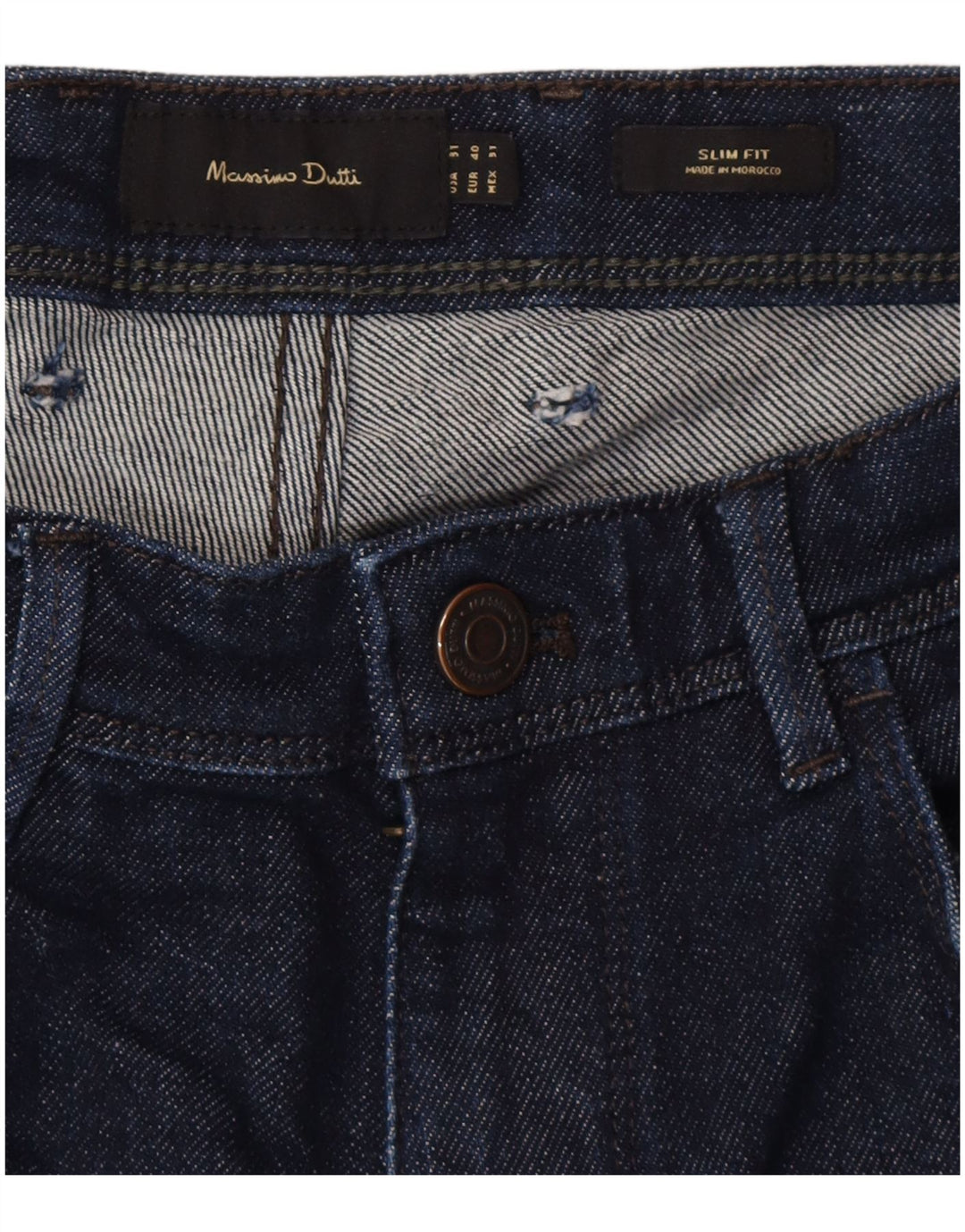 Мужские джинсы Massimo Dutti Slim EU 40 Medium W31 L28 Темно-синий хлопок