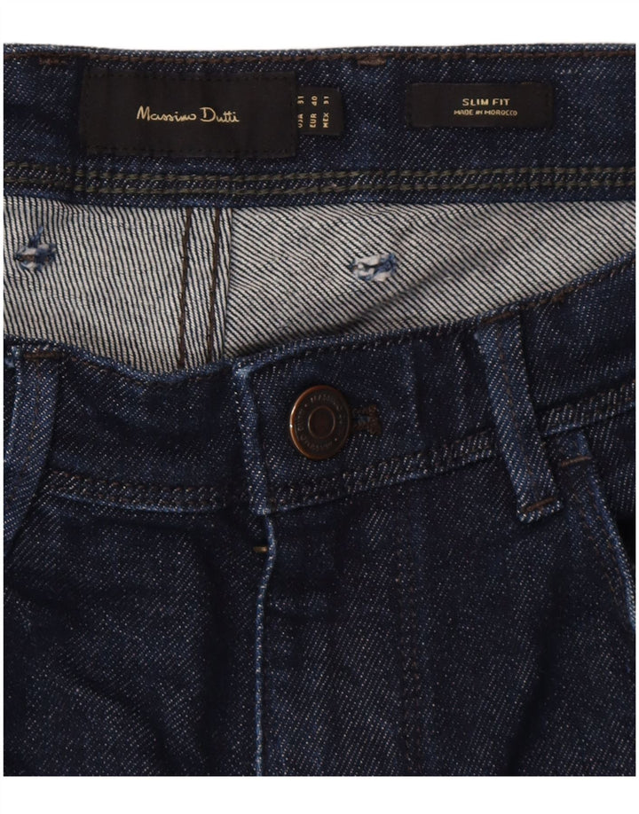 Мужские джинсы Massimo Dutti Slim EU 40 Medium W31 L28 Темно-синий хлопок