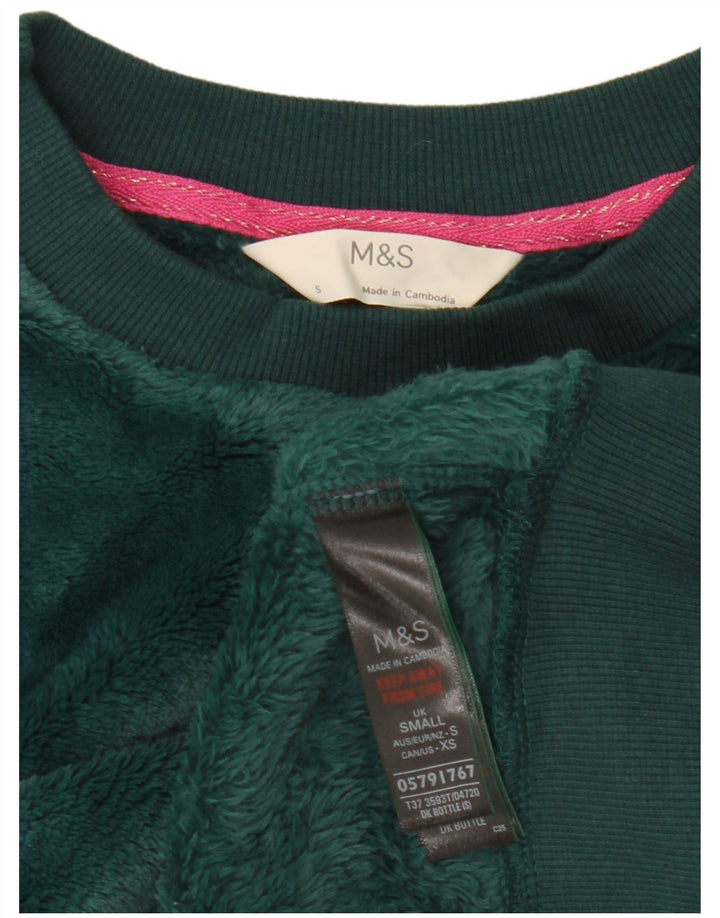 Женский укороченный свитер оверсайз Marks & Spencer UK 10, маленький зеленый
