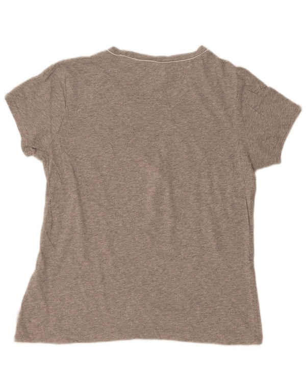 Женская футболка с рисунком Champion Easy Fit Top UK 14, большая серая в крапинку