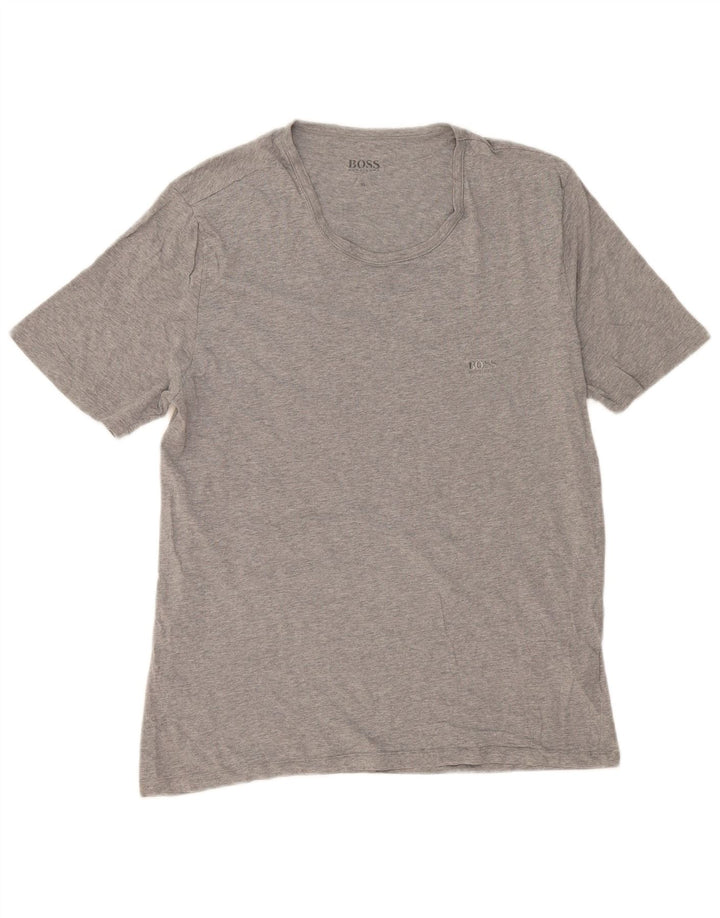 Мужская футболка Hugo Boss Top XL Серая, хлопок