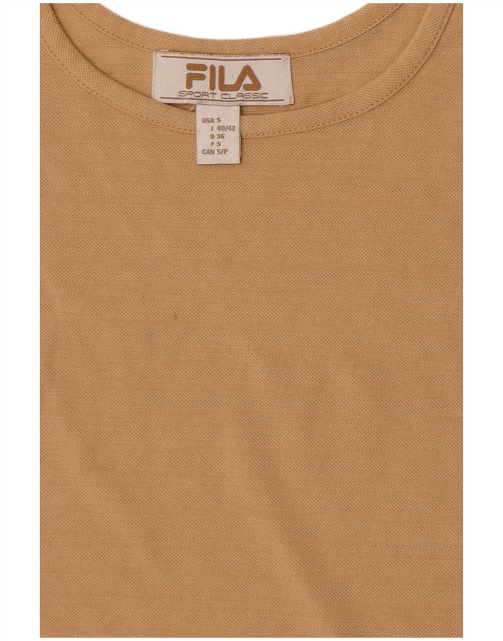 Женский укороченный жилет Fila UK 8, маленький коричневый