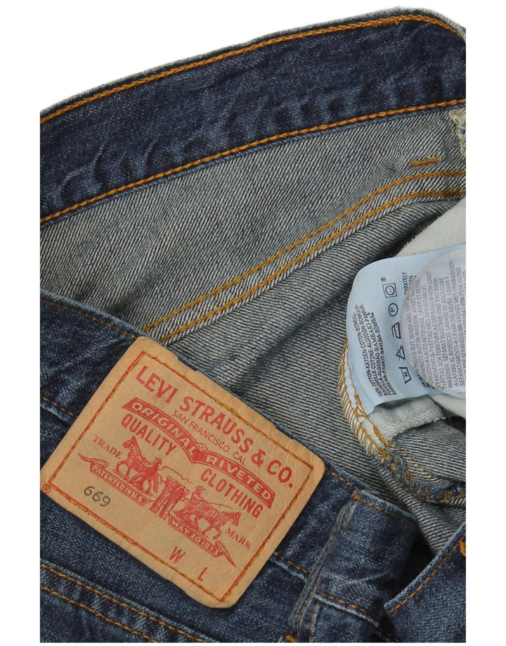 Женская джинсовая юбка Levi's 669 W32, большая синяя, хлопок