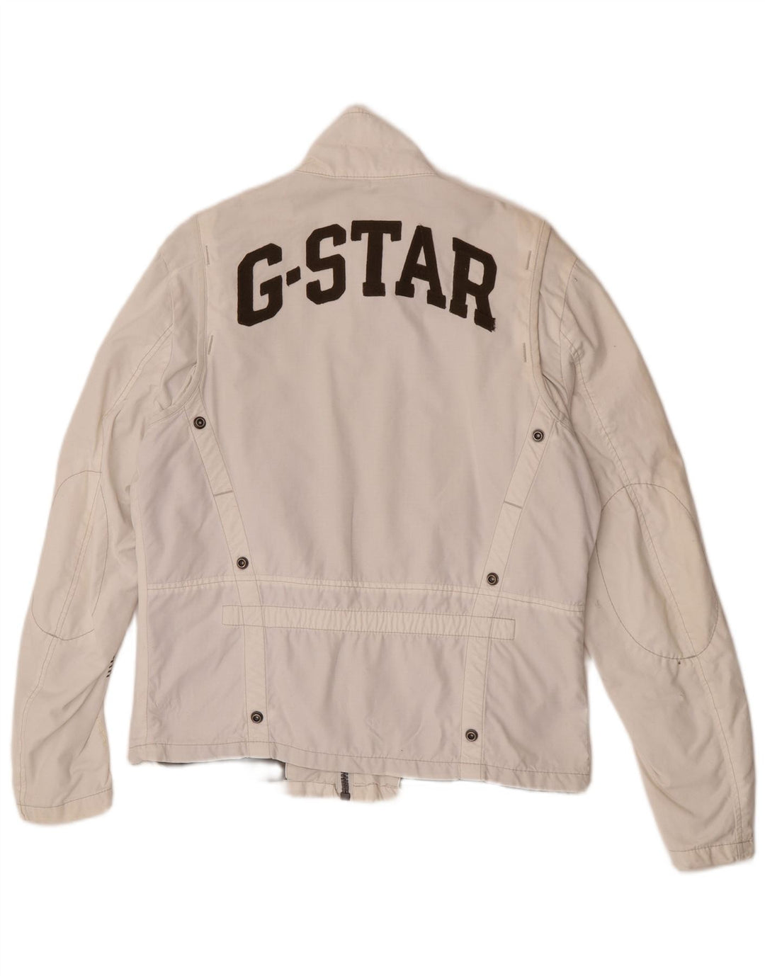 Мужская куртка G-Star с графическим рисунком UK 40, большая белая хлопковая ткань