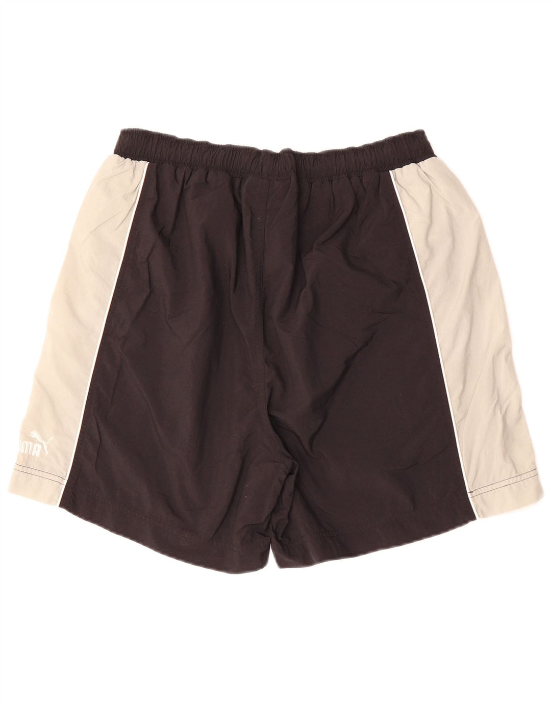 Мужские спортивные шорты PUMA, большие черные полиэстер с цветными блоками