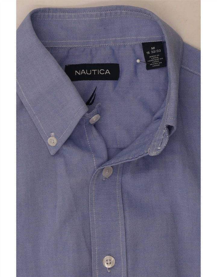 Мужская рубашка Nautica, размер 15, средний синий хлопок, размер 15