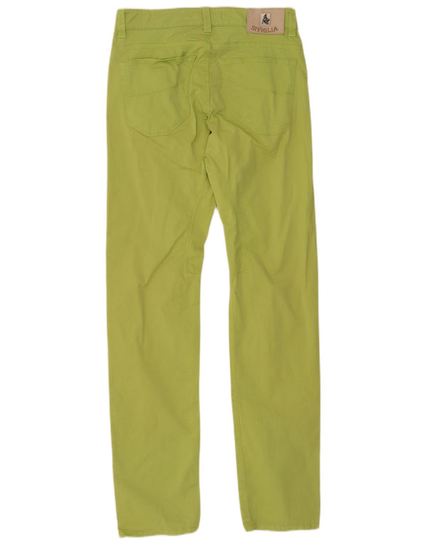 SIVIGLIA Мужские повседневные брюки Slim Fit W32 L34, зеленый хлопок