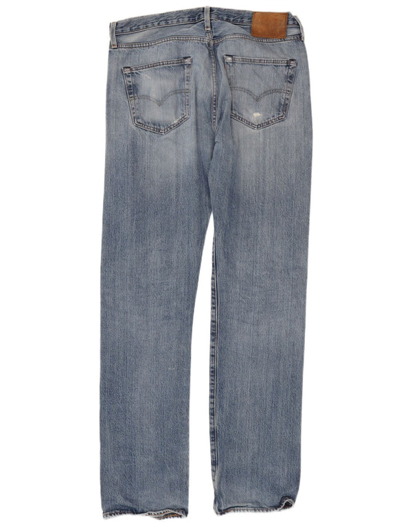 Мужские потертые узкие джинсы Levi's W34 L35 синие