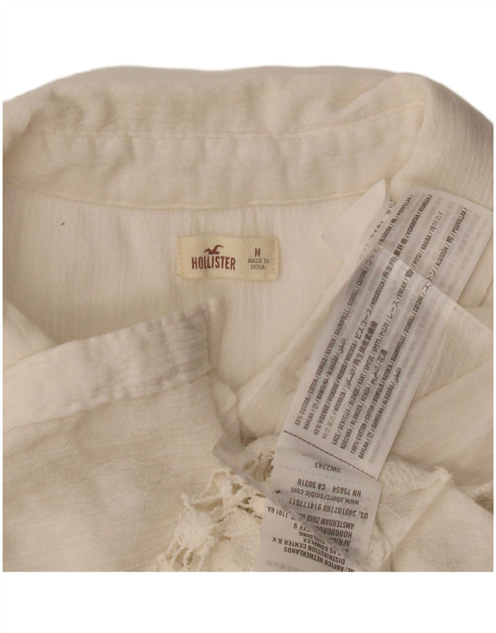Женская блузка-рубашка без рукавов Hollister UK 14, средний бежевый хлопок