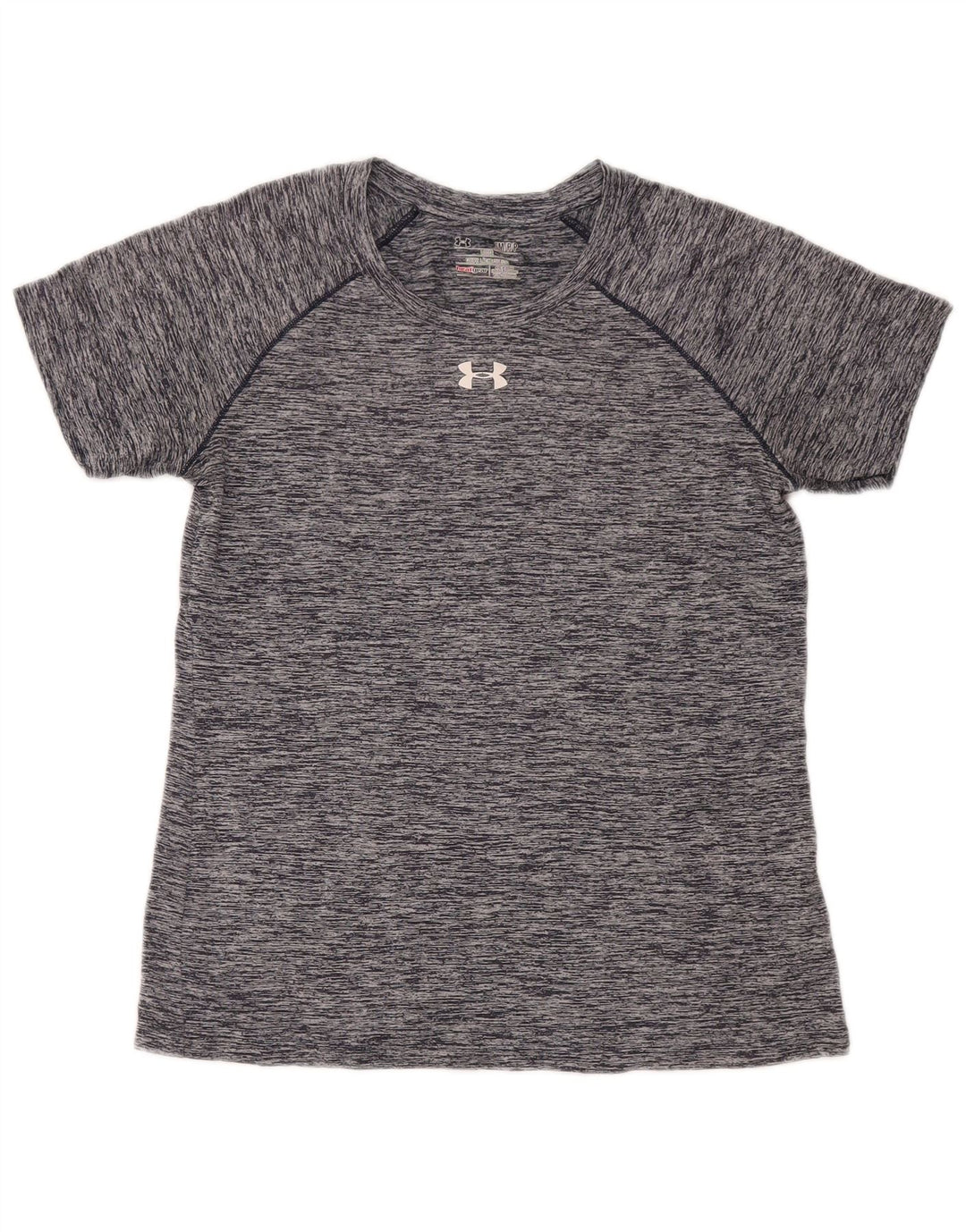 Мужская футболка Under Armour Heat Gear, верх, маленький серый полиэстер с крапинками