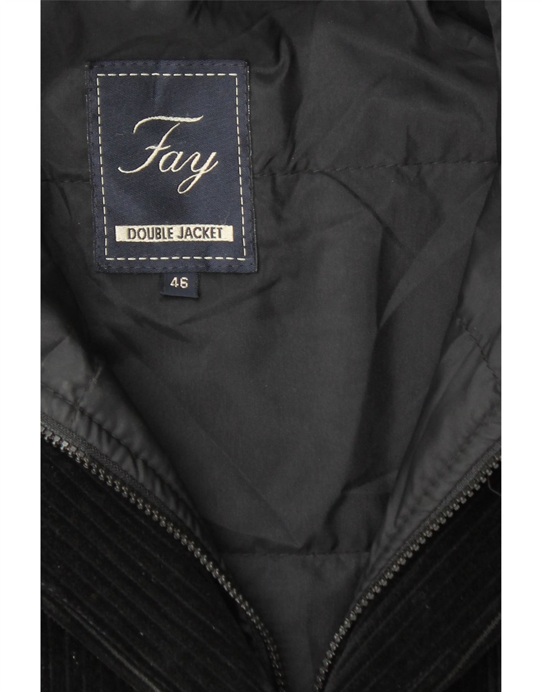 Женский вельветовый пиджак FAY с 3 пуговицами IT 46, большой черный