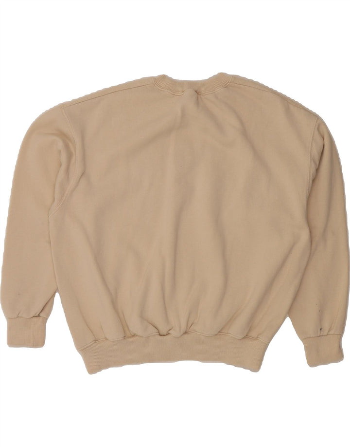 PULL & BEAR Womens Oversized Sweatshirt Jumper UK 10 Small Beige Vintage Pull & Bear and Second-Hand Pull & Bear from Messina Hembry 