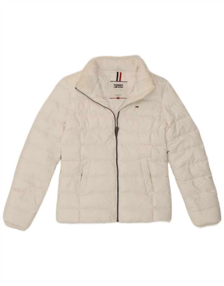 Женская стеганая куртка Tommy Hilfiger UK 6 XS, белый полиэстер
