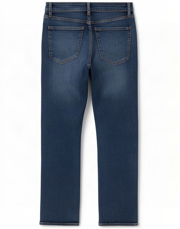 Zara Женские укороченные прямые джинсы EU 38 Small W28 L25 Синий хлопок