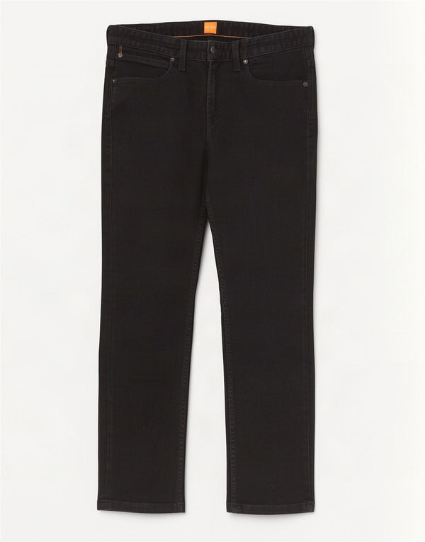 Мужские прямые джинсы Hugo Boss W34 L28, черный хлопок